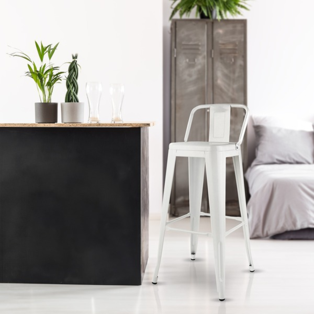 4 Sillas Nova · Industrial · Blanco