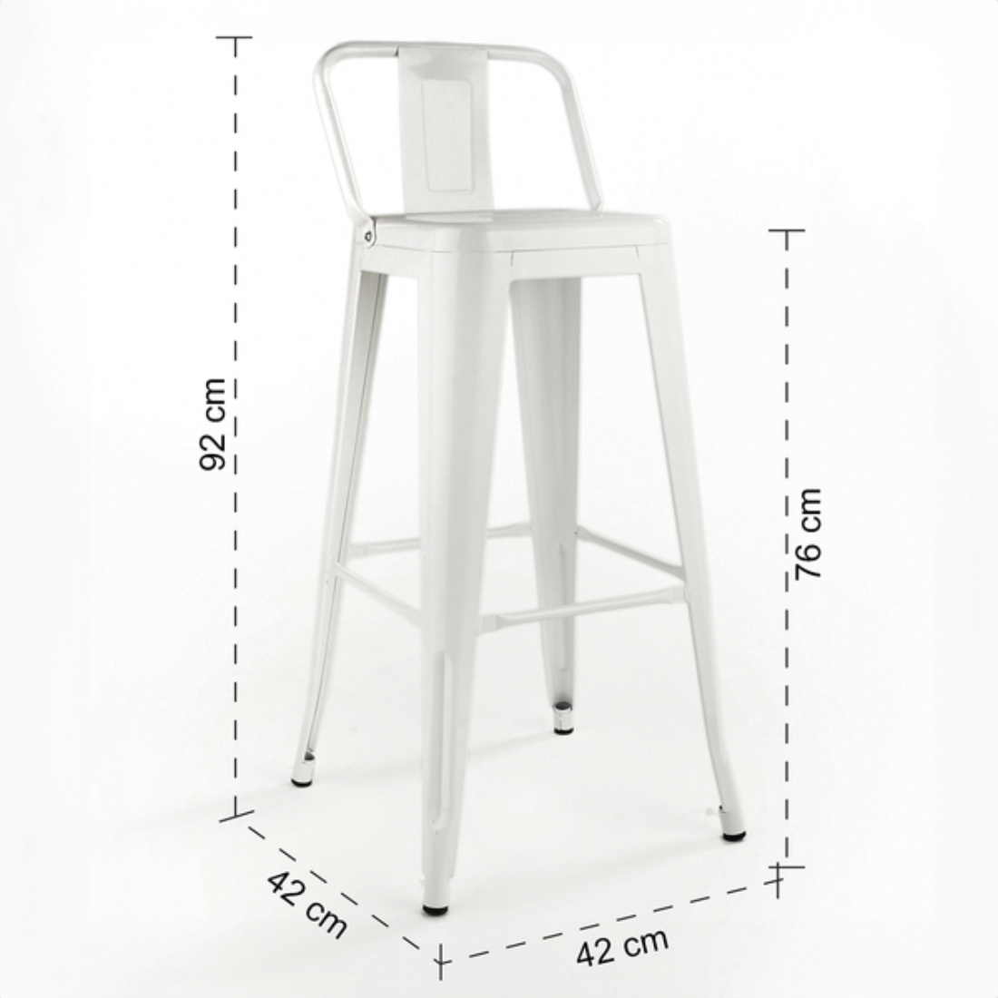 4 Sillas Nova · Industrial · Blanco
